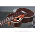 High-end custom fish wood pattern ukulele